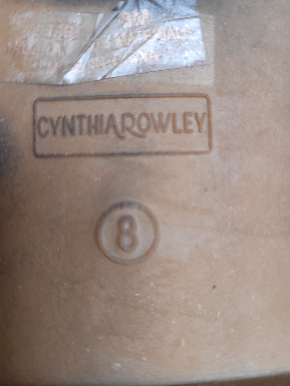 Cynthia Rowley Libra Cognac Leather Slide Sandals - Cognac - Picture 4 of 5